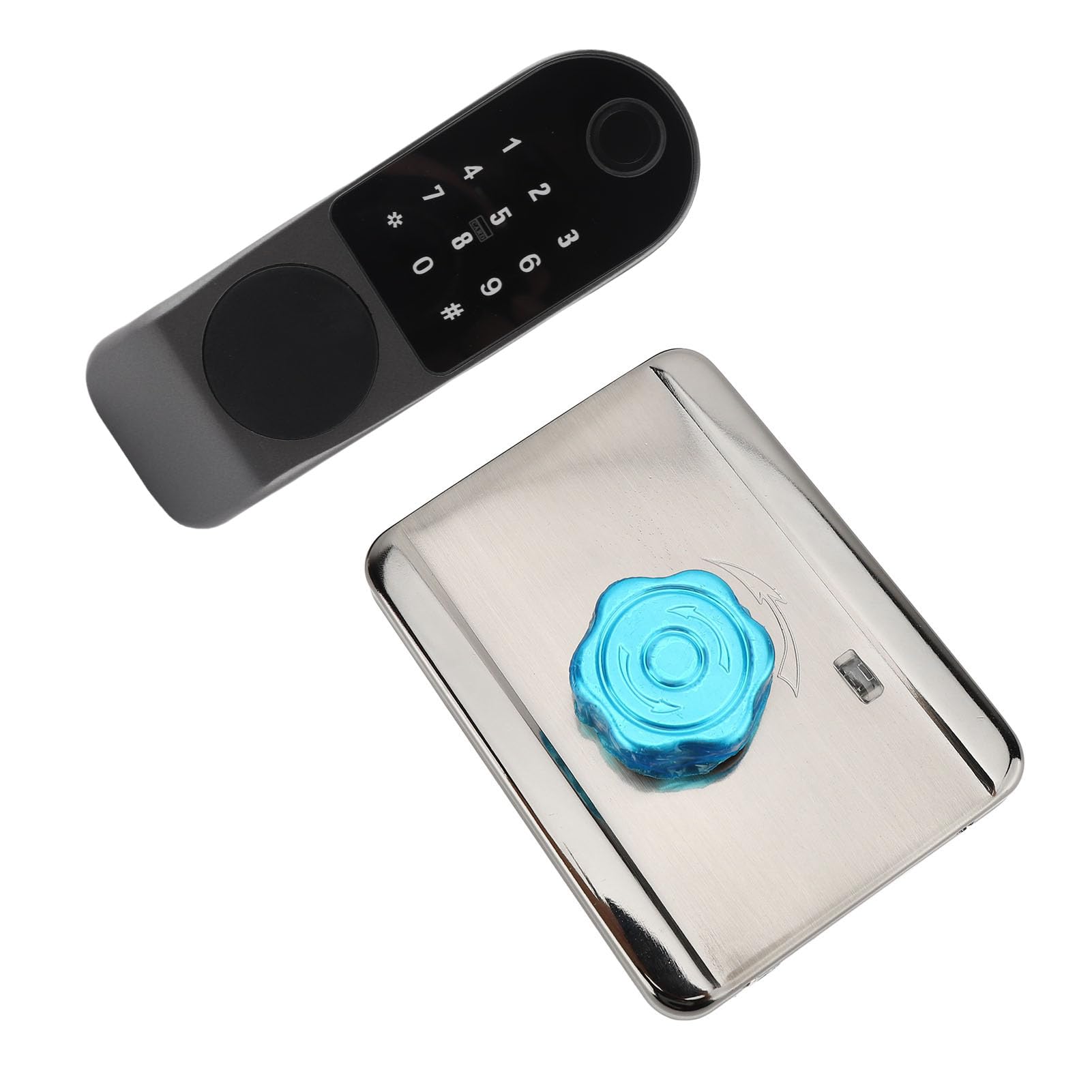 Asixxsix Smart Lock di Sicurezza, Serratura con Catenaccio con Ingresso Senza Chiave e Impronta Digitale con Controllo APP e Metodi di Sblocco Multipli per la Porta d'Ingresso dell'appartamento