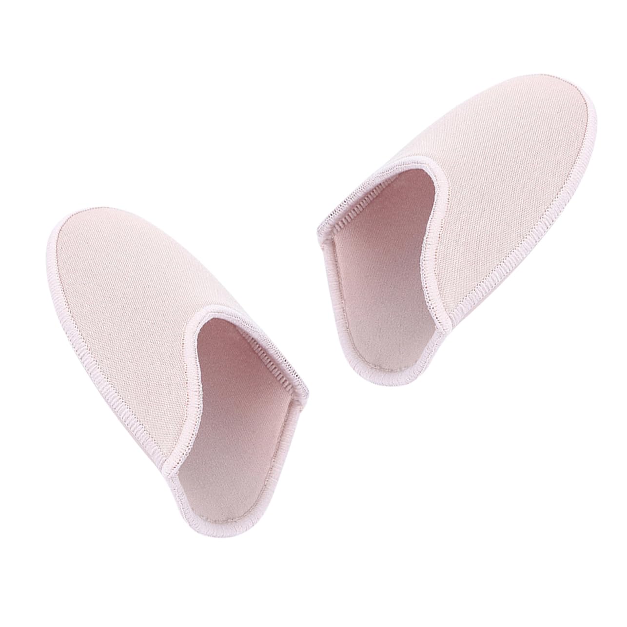 BESTYASH Tiptoe Caps Elastic Fabric Dance Protector Covers for Ballet Latin Light Pink Comfortable Durable Breathable Tiptoe Cover for Forefoot Pressure Relief