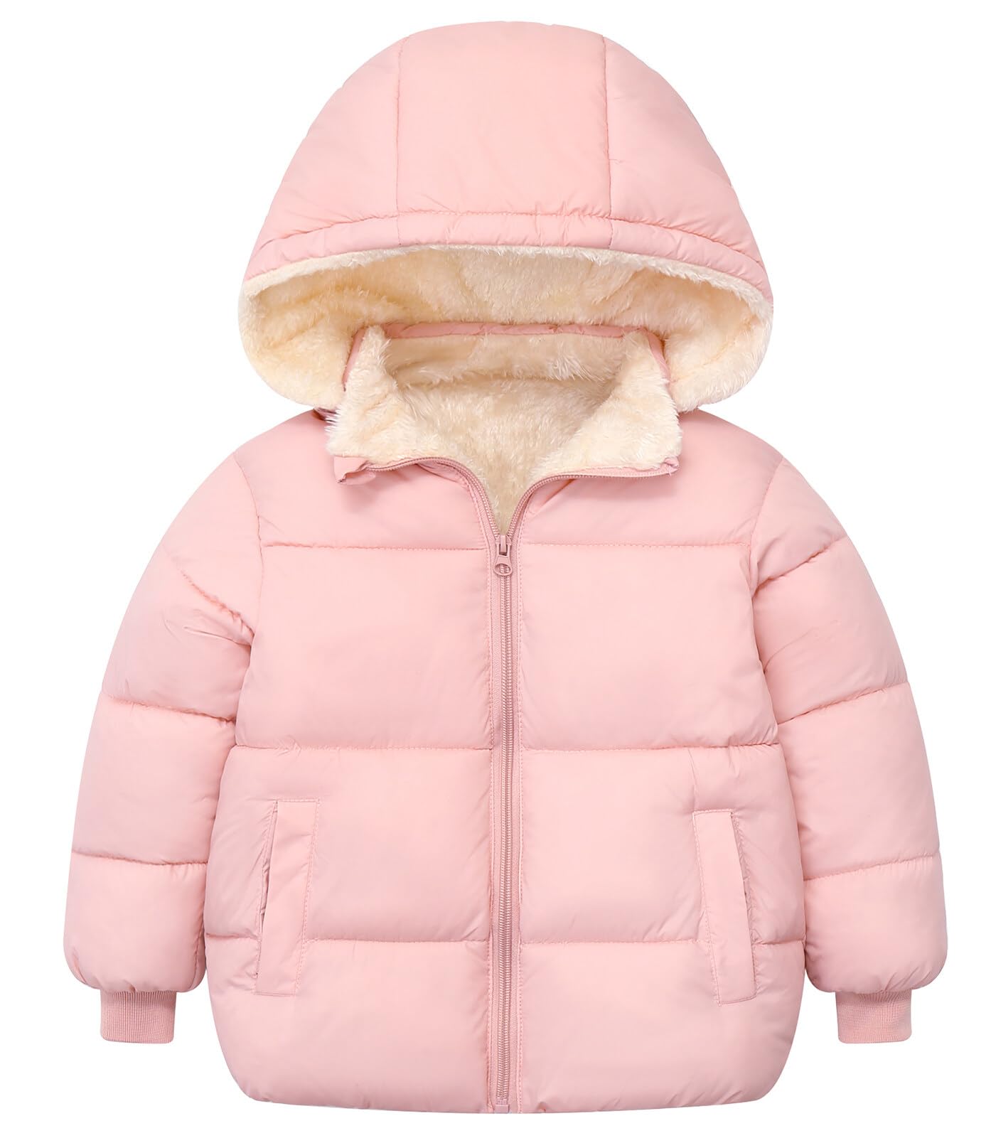 Happy Cherry Cappotto Bambino Giubbotto Invernale Giacca Imbottita Antivento Cappotto con Cappuccio Piumino