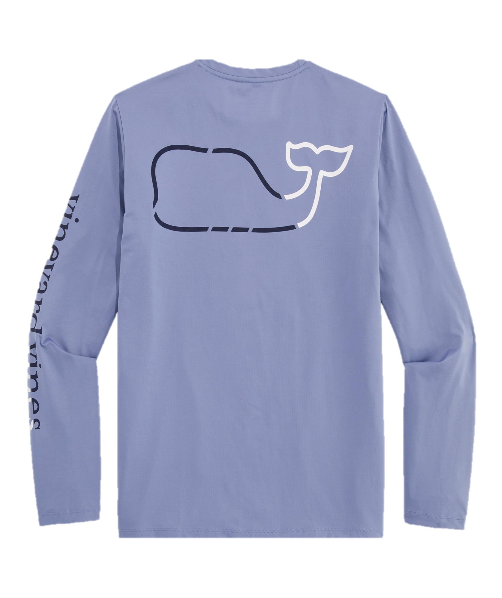 Vineyard Vines Men's OTG Whale Outline Long-Sleeve Harbor Performance Tee
