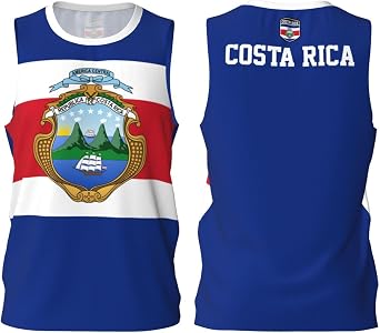 Costa Rica Flag Basketball Jersey Sports Jerseys for Men Running Fitness Training Sleeveless T Shirt