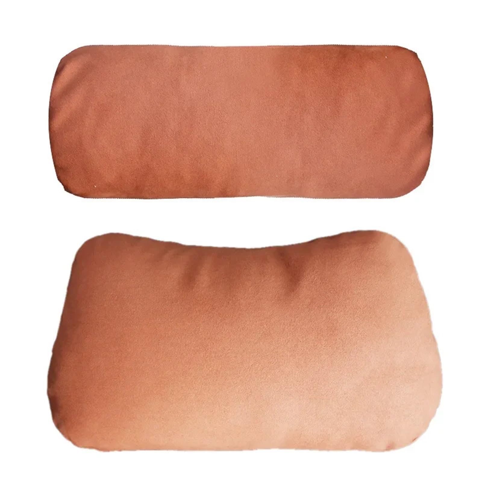 Nackenkissen Universal Auto Nackenkissen Passend für Ideal Kopfstütze Chamois Leder Peluche L789 Taille Unterstützung Kissen