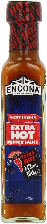 Encona - Extra Hot Pepper Sauce - 142ml (Pack of 2)