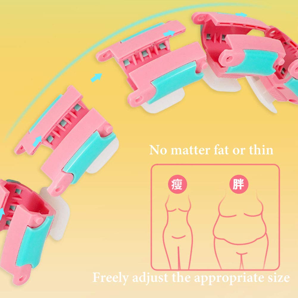 Smart Hula Hoop, non rilascia mai Hula Hoop, i principianti per adulti possono aumentare la bellezza del fitness dell'addome, della perdita peso del fitness massaggio, delle sessioni rimovibili 20/24