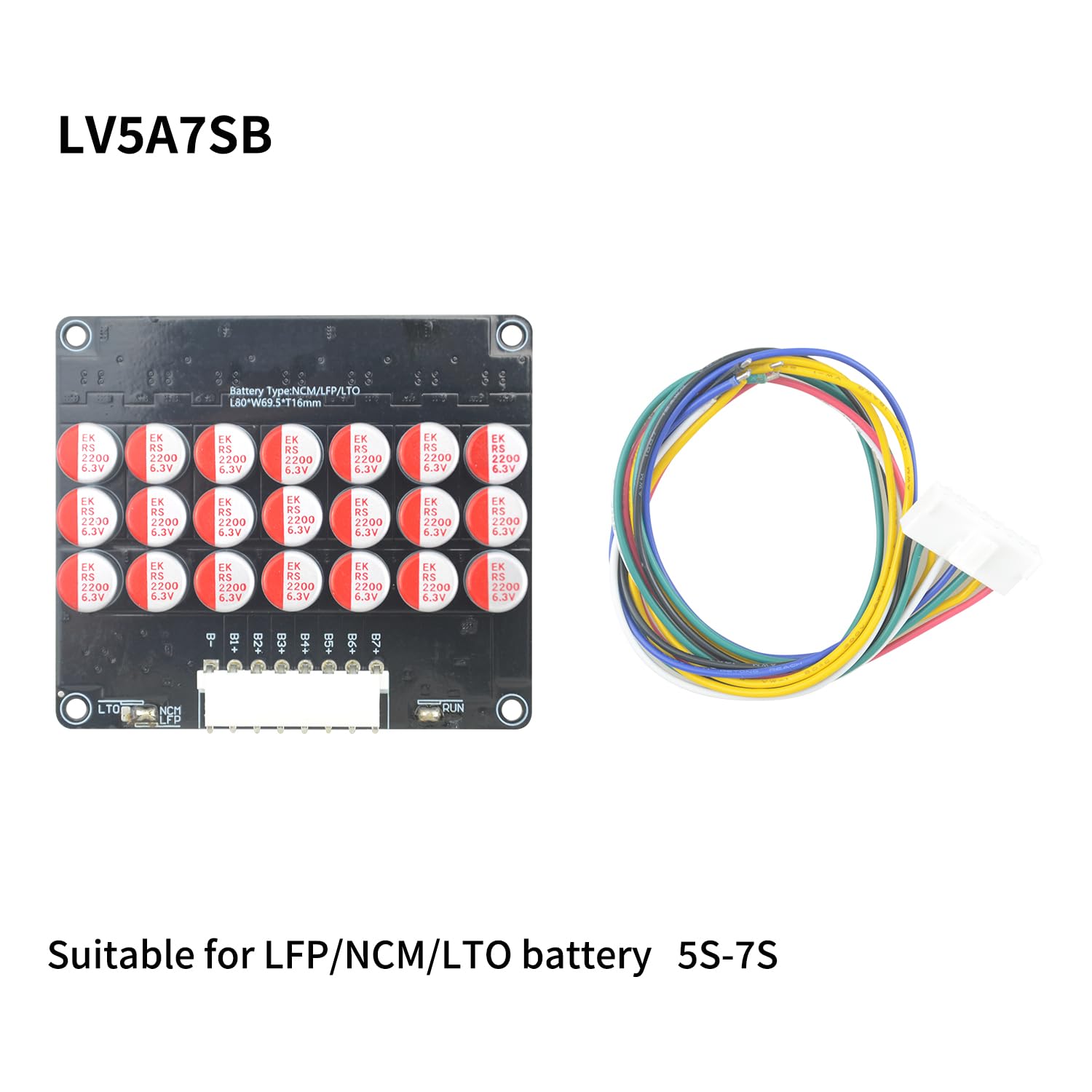 5,5 A 5S-7S dokładność 5mV aktywny inteligentny korektor | Li-ion/NCM/LiFePO4/LTO kompatybilny