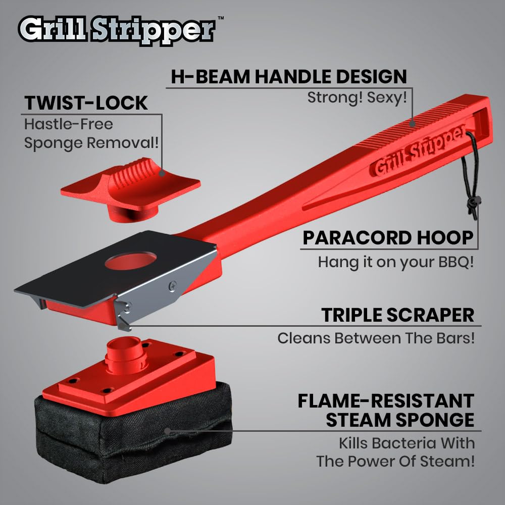 Grill Stripper Borstenfreie Grillbürste für Outdoor-Grill, BBQ, Grillreiniger