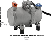 Vista 5 de Compresor eléctrico de aire acondicionado automotriz, compresor de aire acondicionado de 24 V reequipado con compresor eléctrico de nueva energía
