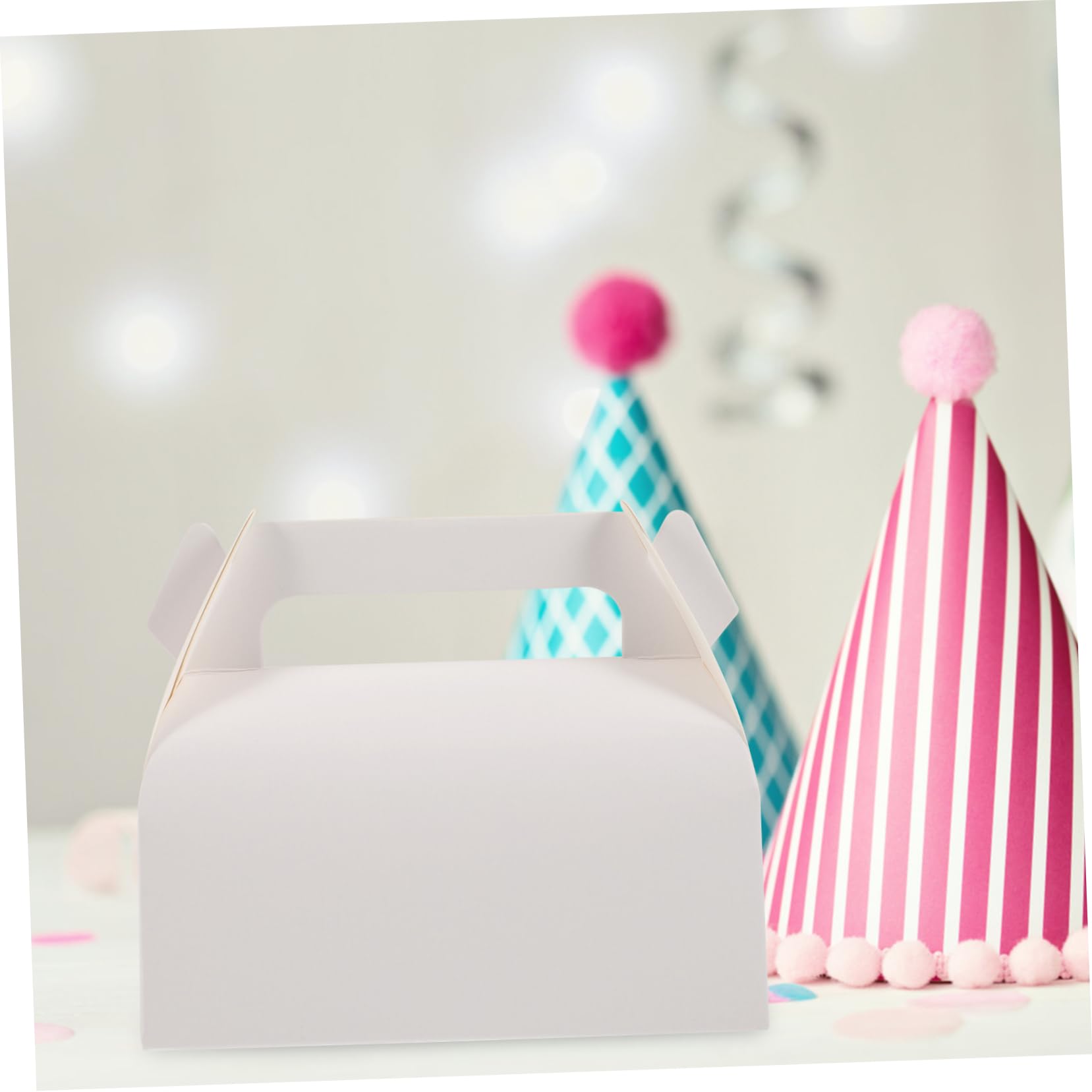 50piezas Cajas De Contenedores De Pastelería Para Fiestas y Bodas Personalizables y Fáciles De Montar Protección Para Postres y Magdalenas