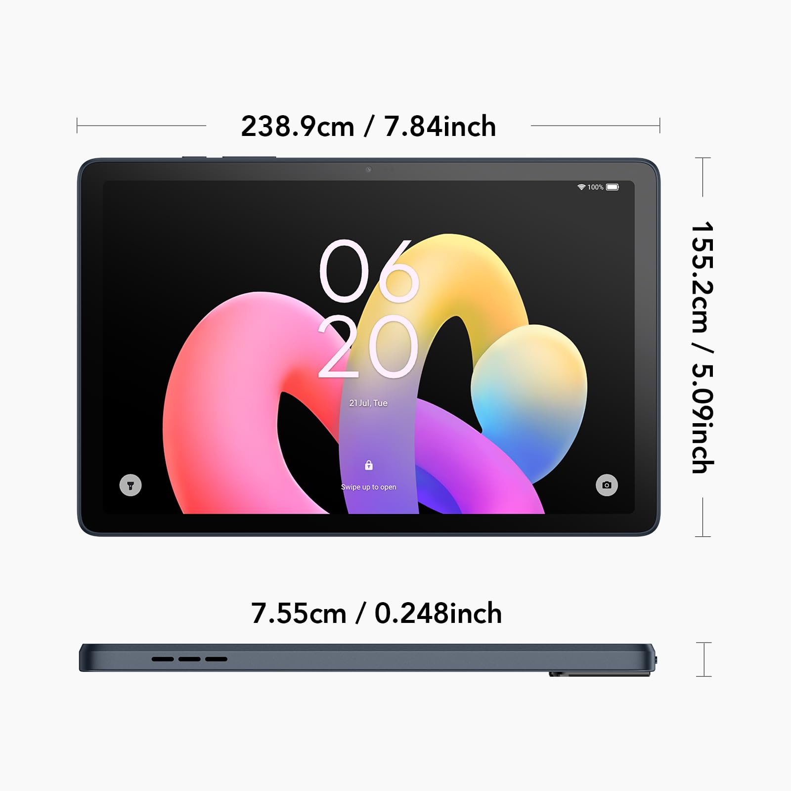 TCL Tab 10L Gen 4 Tablet Android | Pantalla 10,1" FHD | 4 GB + 64 GB | Batería 6000 mAh | Android 14 | WiFi | Quad Speakers | Control Parental | Gama de Entrada