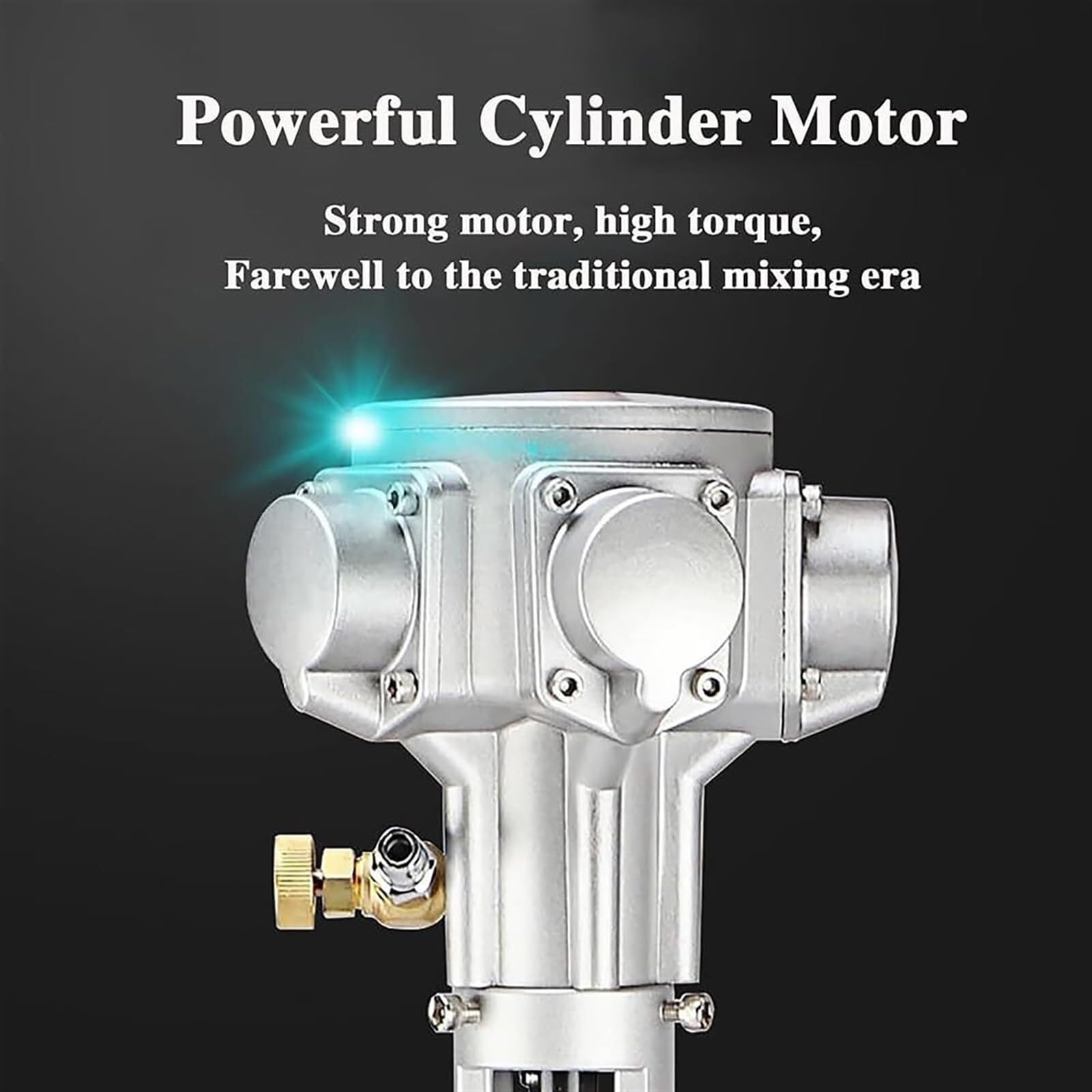 TGBHM Automatic Lifting Mixer Pneumatic Paint Mixer Machine Desktop Vertical Air Agitator Ink Mixing Machine for Mixing Feed Plaster Paint,