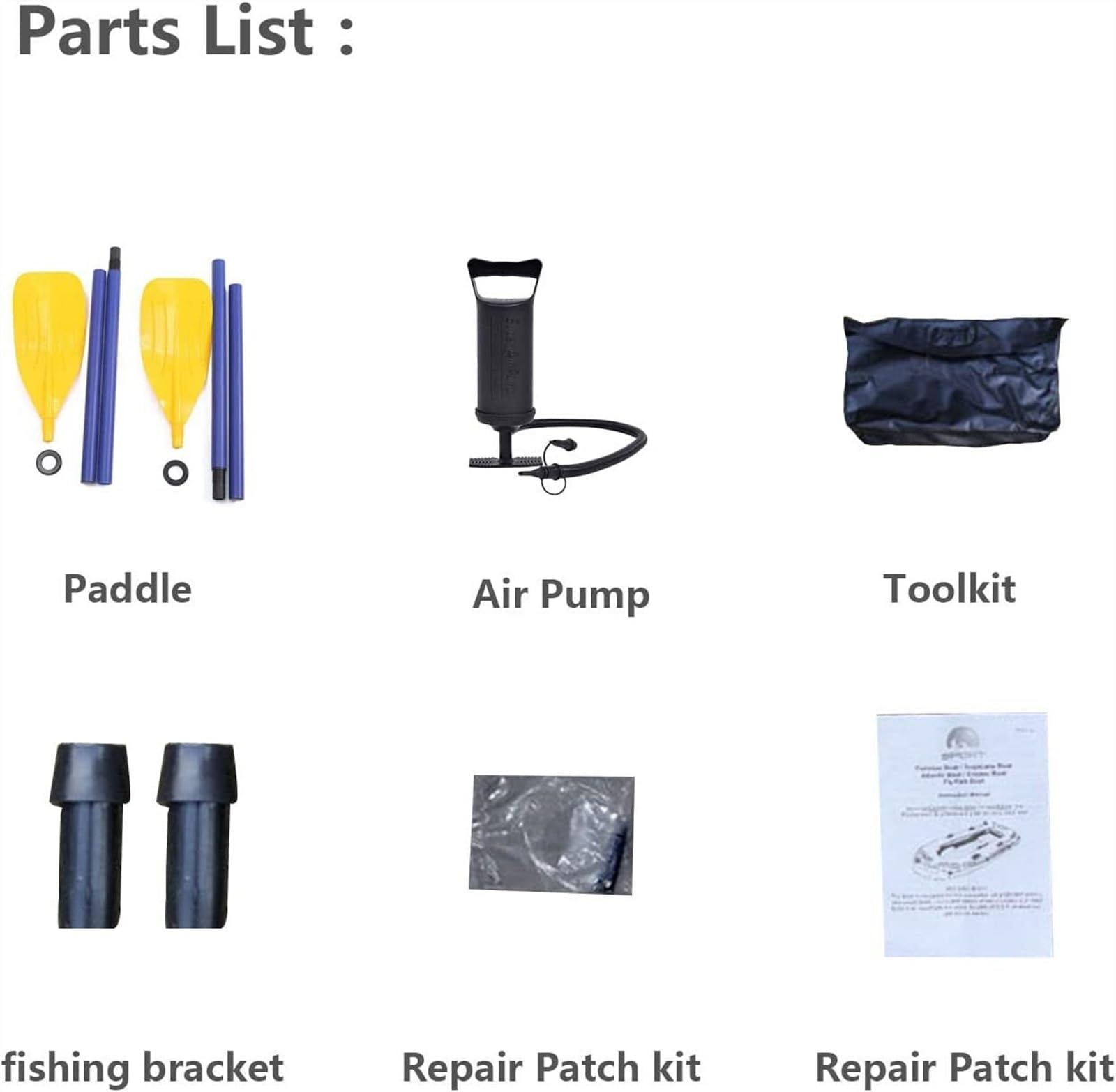 Inflatable Boat, Rubber Boat, Portable Inflatable Boat Raft Inflatable Kayak, 218 X 110 X 36cm