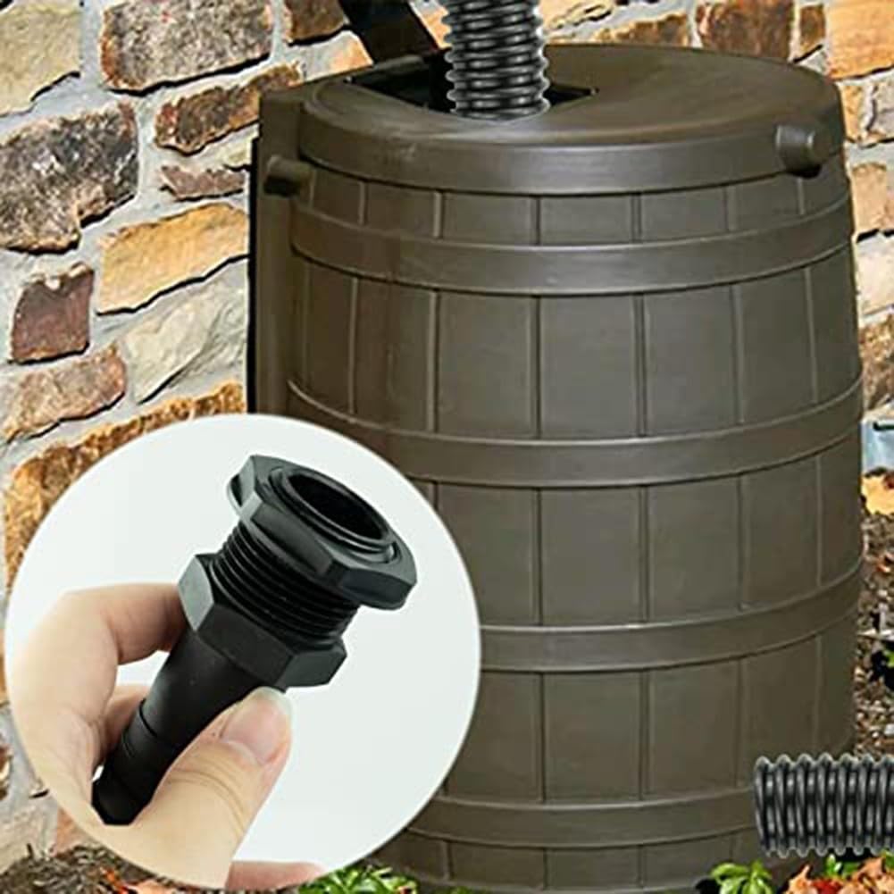 Regentonnenverbindungs-Set für Fallrohr, 38 mm, Regentonne, Wassertanks zusammen (1 m)