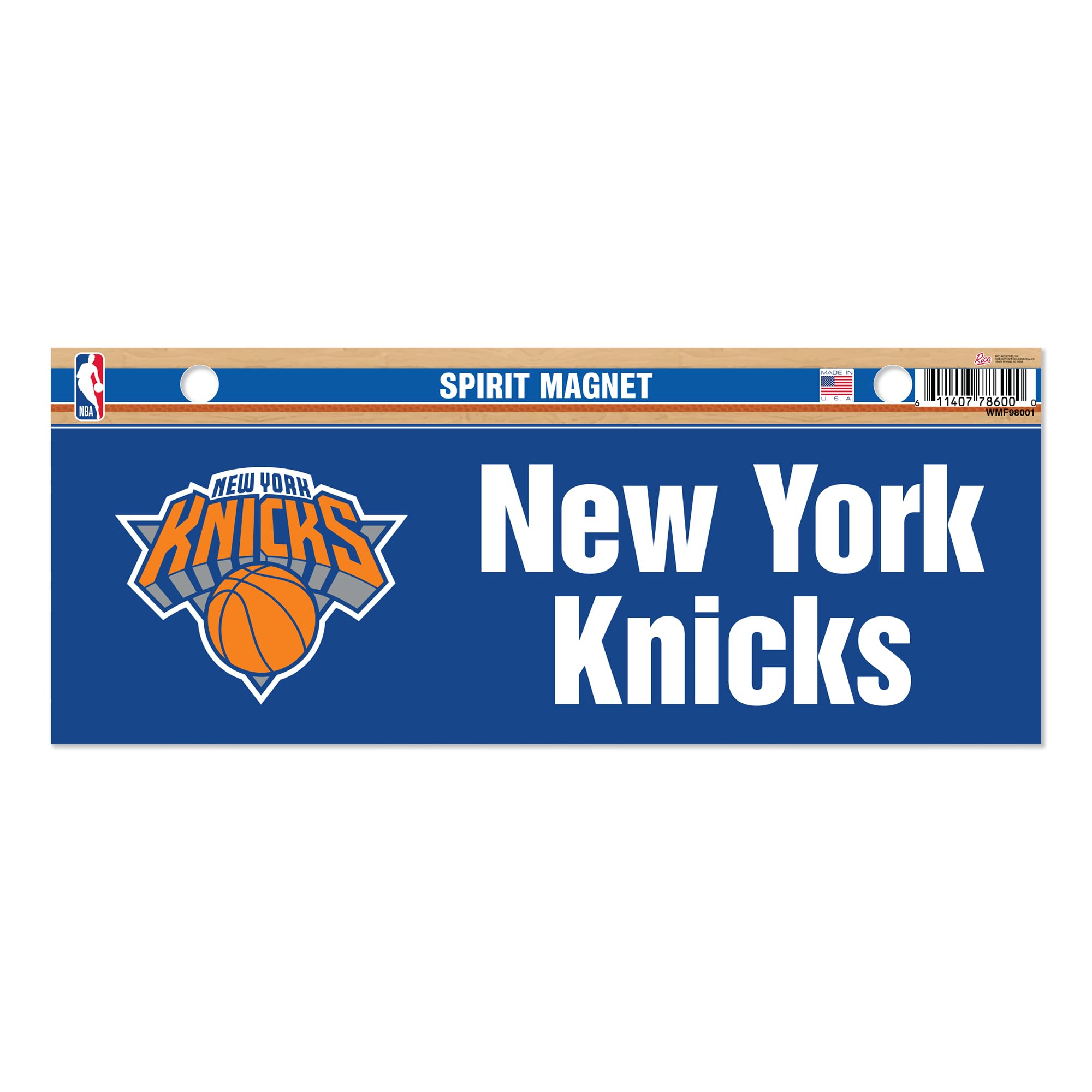 Rico Industries Team Color Nba Basketball New York Knicks 4 X 10 Team Spirit Magnet - Car, Home Décor - Refridgerator, Office, Kitchen