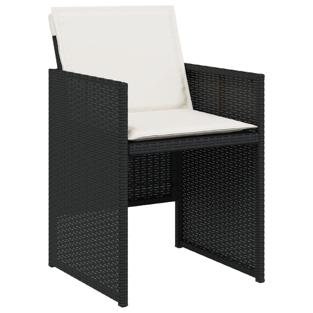 Destockage mobilier de Jardin,Salon,Salon Jardin Enfant,Ensemble à Manger de Jardin 17 pcs Coussins Noir résine tresséeConvient pour Les Jardins, Les Salons et Les patios