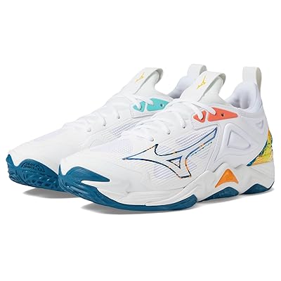 Mizuno Wave Momentum 3 Volleyball Shoes White/Moroccan Blue