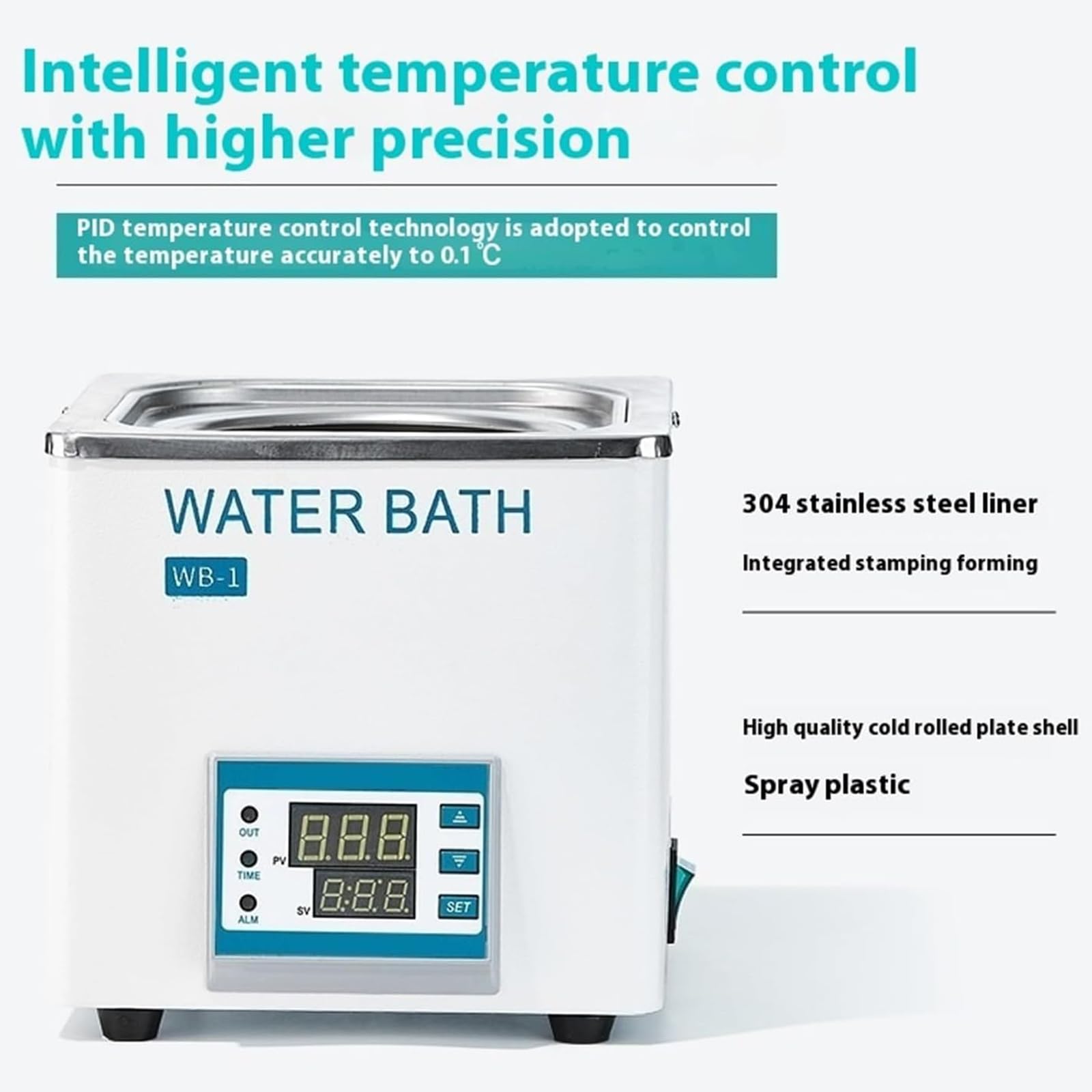 Baño María De Laboratorio De 300 W, Baño Termostático Digital De Un Solo Orificio De 3 L, Tanque Interior De Acero Inoxidable, Recipiente Calefactor RT-100 ℃, para Uso Científico
