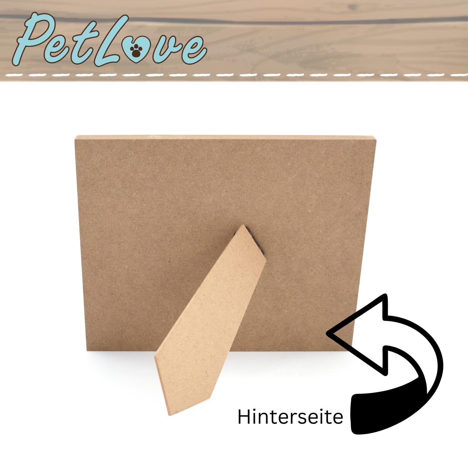 Cornice Commemorativa Per Animali Domestici In Legno - Girevole, Per Foto 10x15 Cm - Foto 13