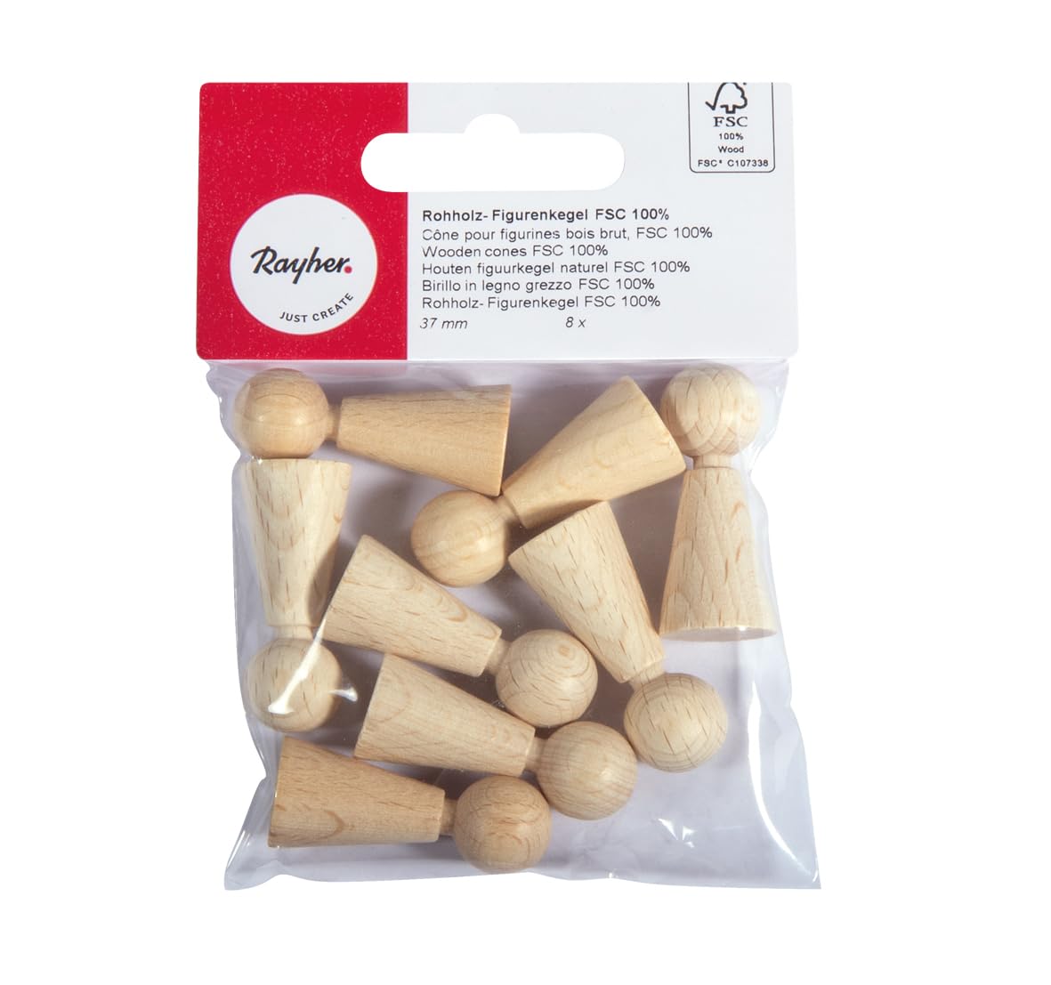 Palline Di Legno Grezzo 50mm - 2 Pezzi Per Fai Da Te | Legno Di Faggio Non Trattato - Foto 13