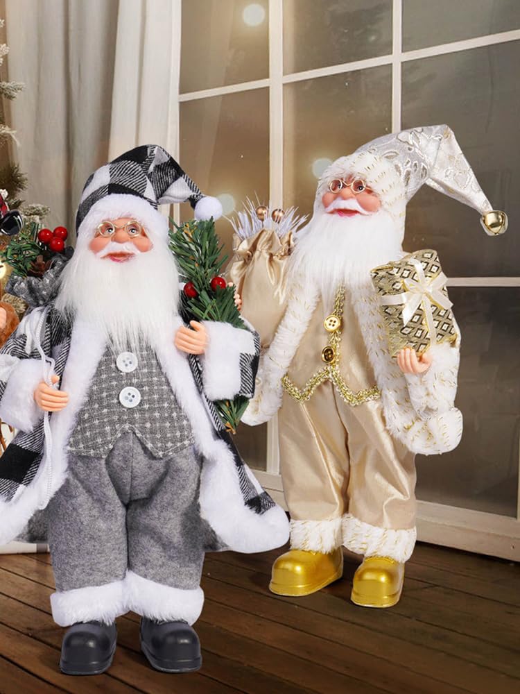 Amazon.co.jp: Teahutty サンタクロースの置物、12.6インチ クリスマス