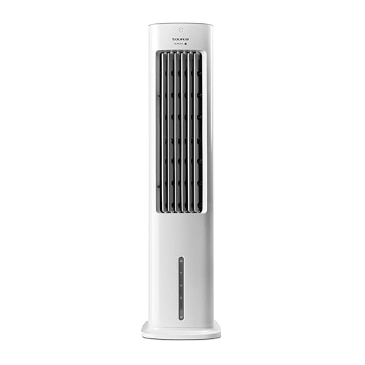 Taurus Snowfield Babel - Climatizador evaporativo, aire acondicionado portátil, ventila, refresca, humidifica, 3velocidades, 3modos, temporizador, depósito 5l extraíble, control remoto, 2 hielos, 85cm