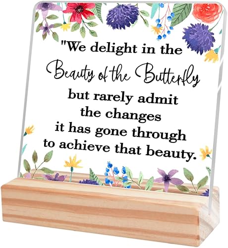 Vista 40 de Regalos de animación para mejores amigas, regalos de aliento para compañeros de trabajo, regalos inspiradores para mujeres, letrero de creer