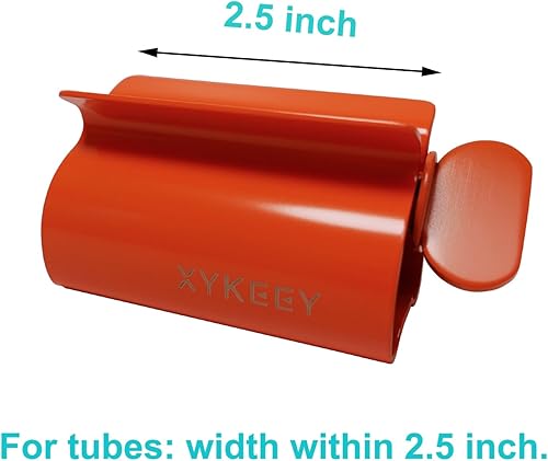 Miniatura 9 de XYKEEY Exprimidor de tubo de pasta de dientes juego de 2 rodillos exprimidores de pasta de dientes soporte de asiento de tubo de pasta de dientes de