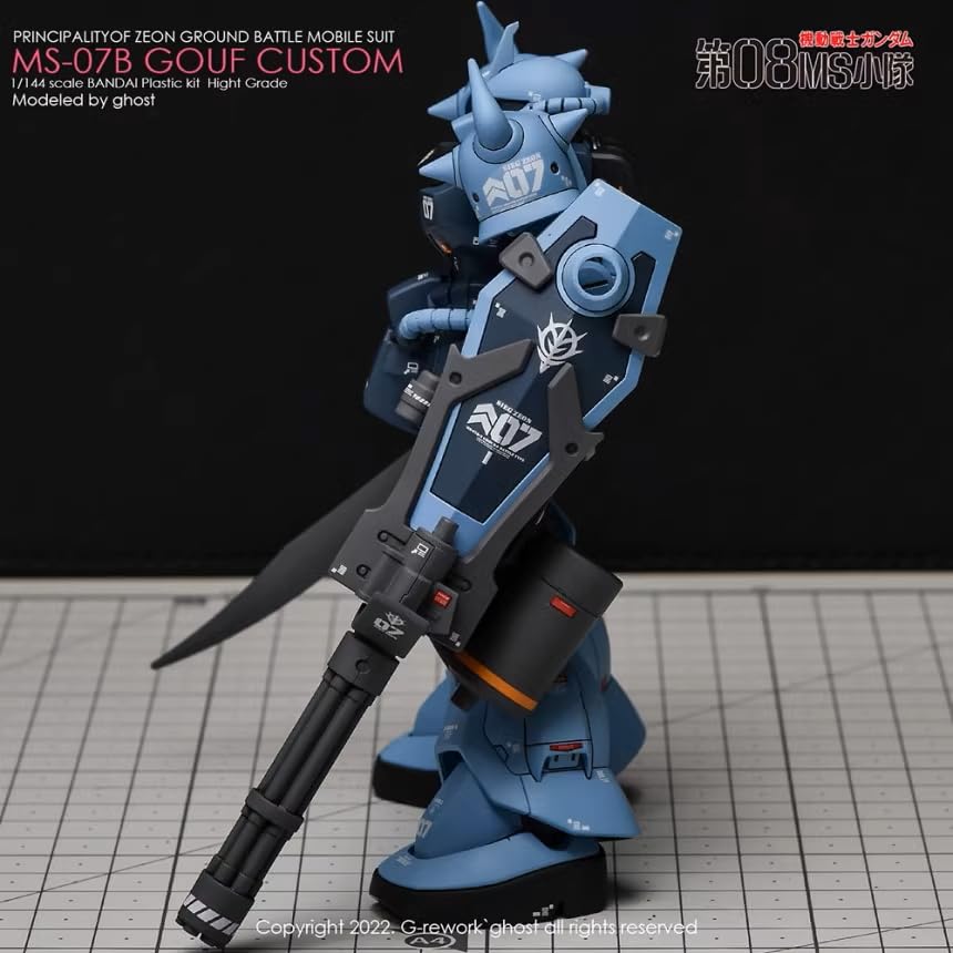 ガンプラHG 7個セット販売 おまけで写真の水転写デカール3枚付けます。