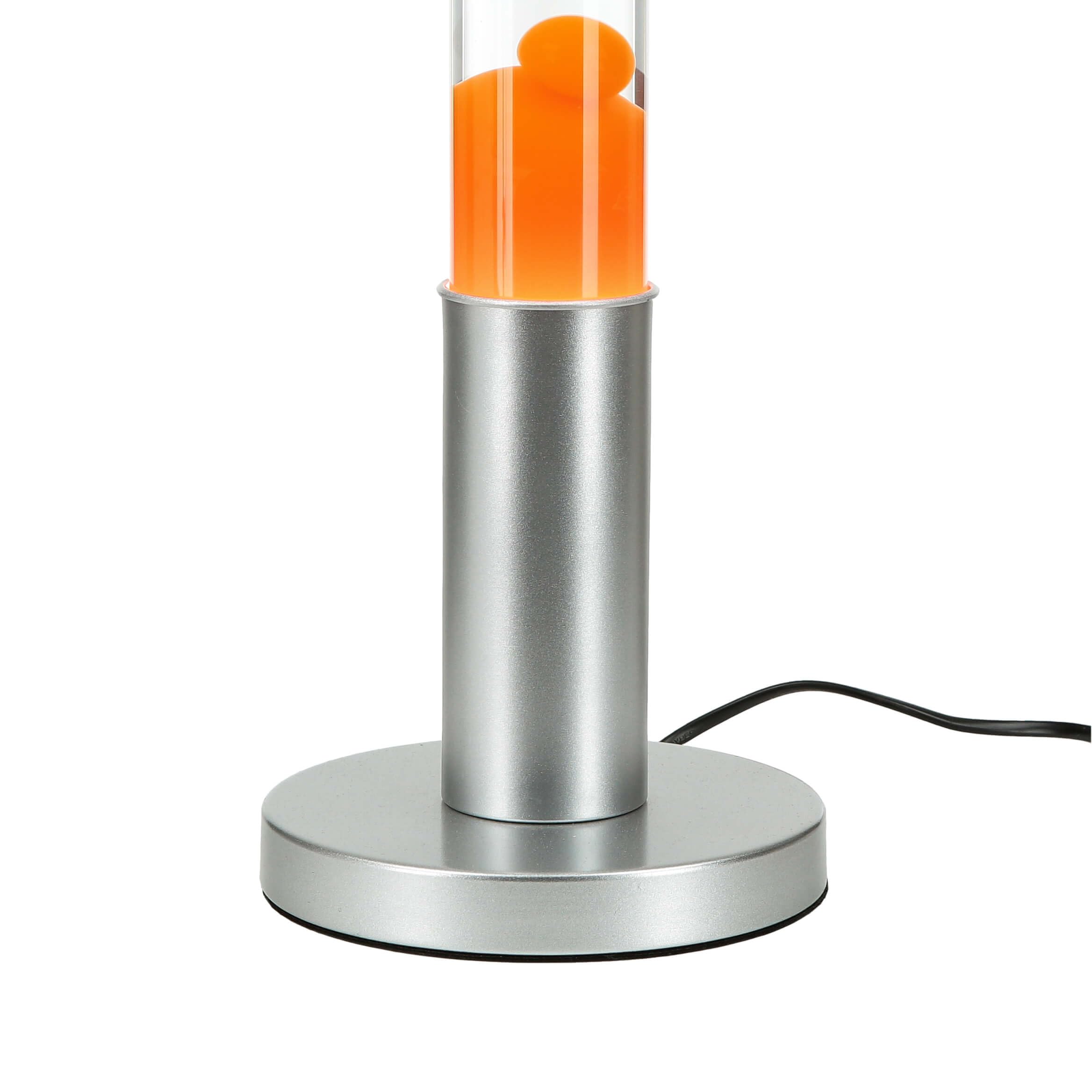 Lampa lawa XXL duża, lampa podłogowa, lampa retro pomarańczowa, 76 cm, w tym żarówka, G9 50 W z przełącznikiem kablowym, ciepła, aktywna, atmosferyczna, lampa wulkaniczna
