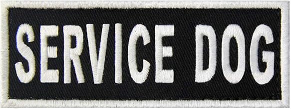 Chaleco de alerta de perro de servicio con emblema bordado de gancho y lazo SERVICE DOG