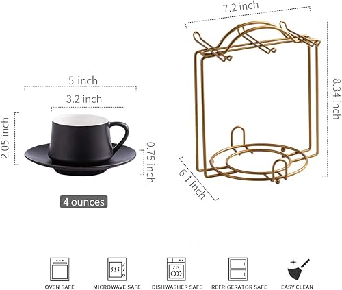 Miniatura 2 de Juego de tazas de café y platillos