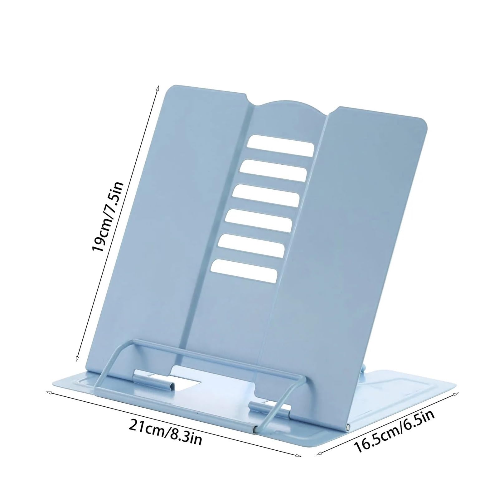 Leggio da Lettura Supporto for lettura da scrivania regolabile in metallo con 6 posizioni regolabili for libri di testo, musicali, supporto for cucina