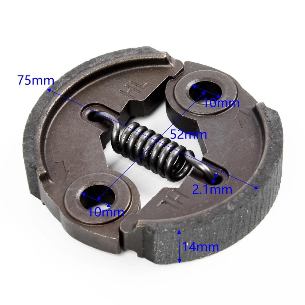 Conjunto de Resorte de Zapata de Embrague Apto for Honda GX50, Piezas de Motor de desbrozadora de Motor de 4 Tiempos