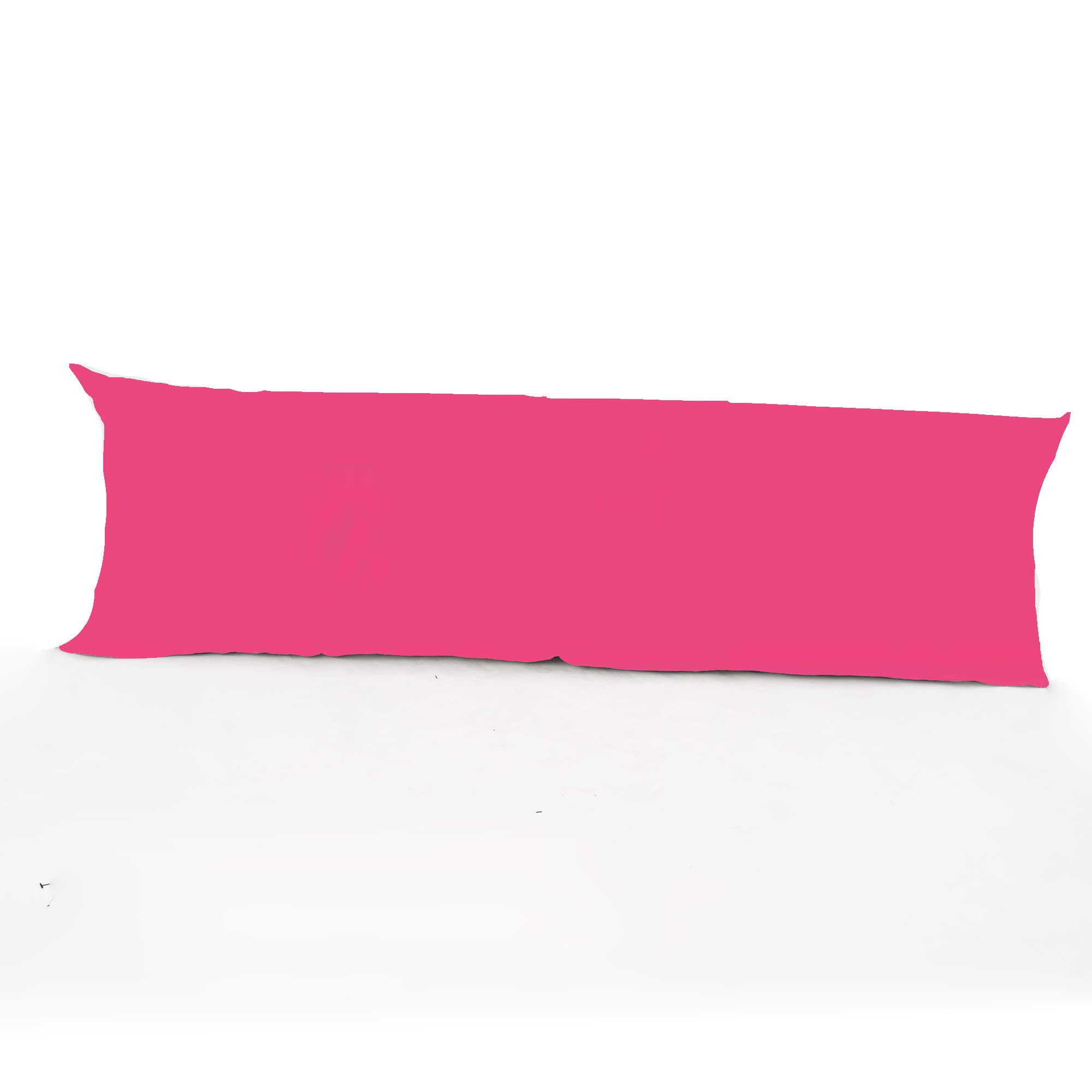 Easy Care Bolster Super King 6ft (183 cm x 50 cm) (72"x19") Long Polycotton Pillow Case Only 20 Colours Available (Fuchsia)