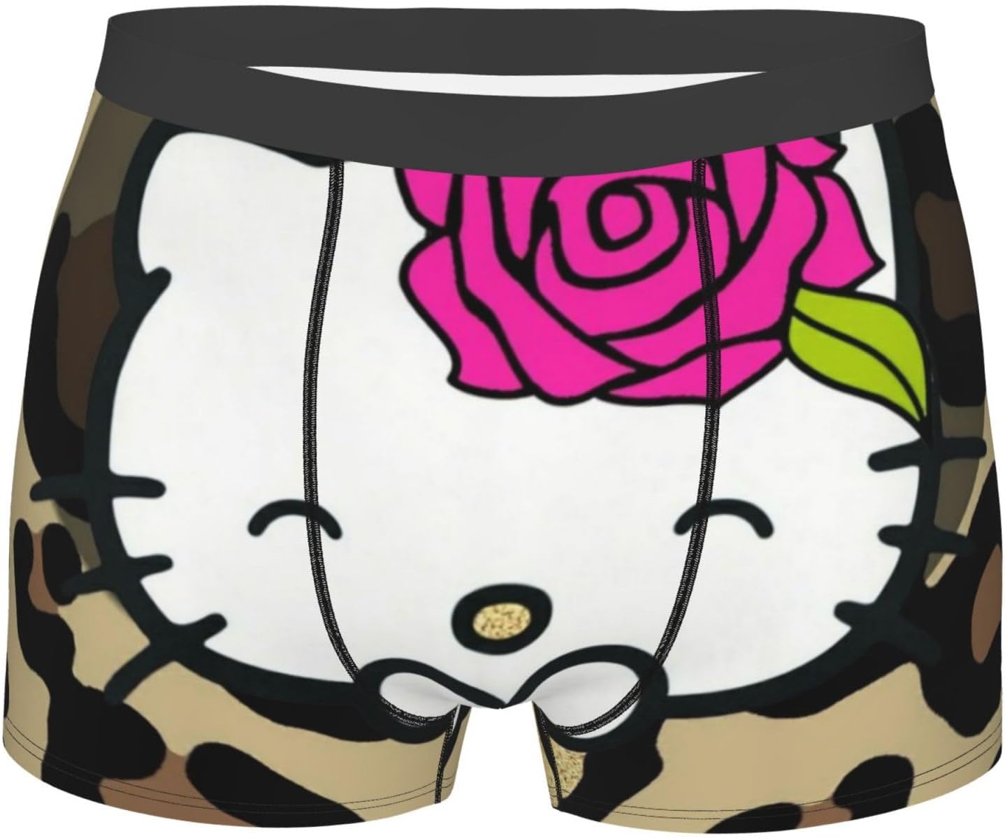 Amazon | [ZOOKISS] ハローキティ ヒョウ柄(1) ボクサーパンツ