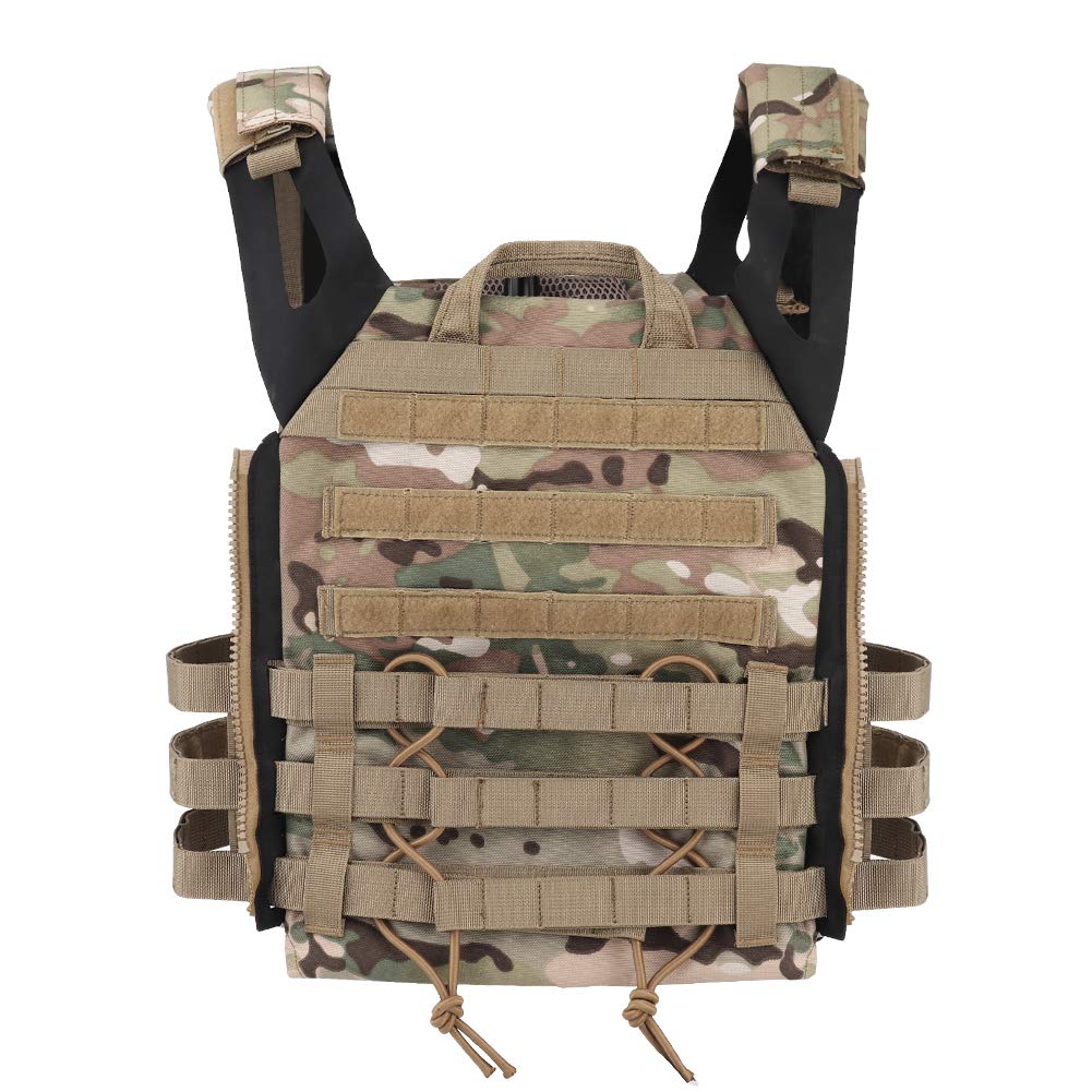 Airsoft taktyczna kamizelka taktyczna z potrójną torbą na ładowarkę, 5,56 M4, panel MOLLE do kamizelki AVS JPC Airsoft, akcesoria myśliwskie, Wielobarwna, rozmiar uniwersalny