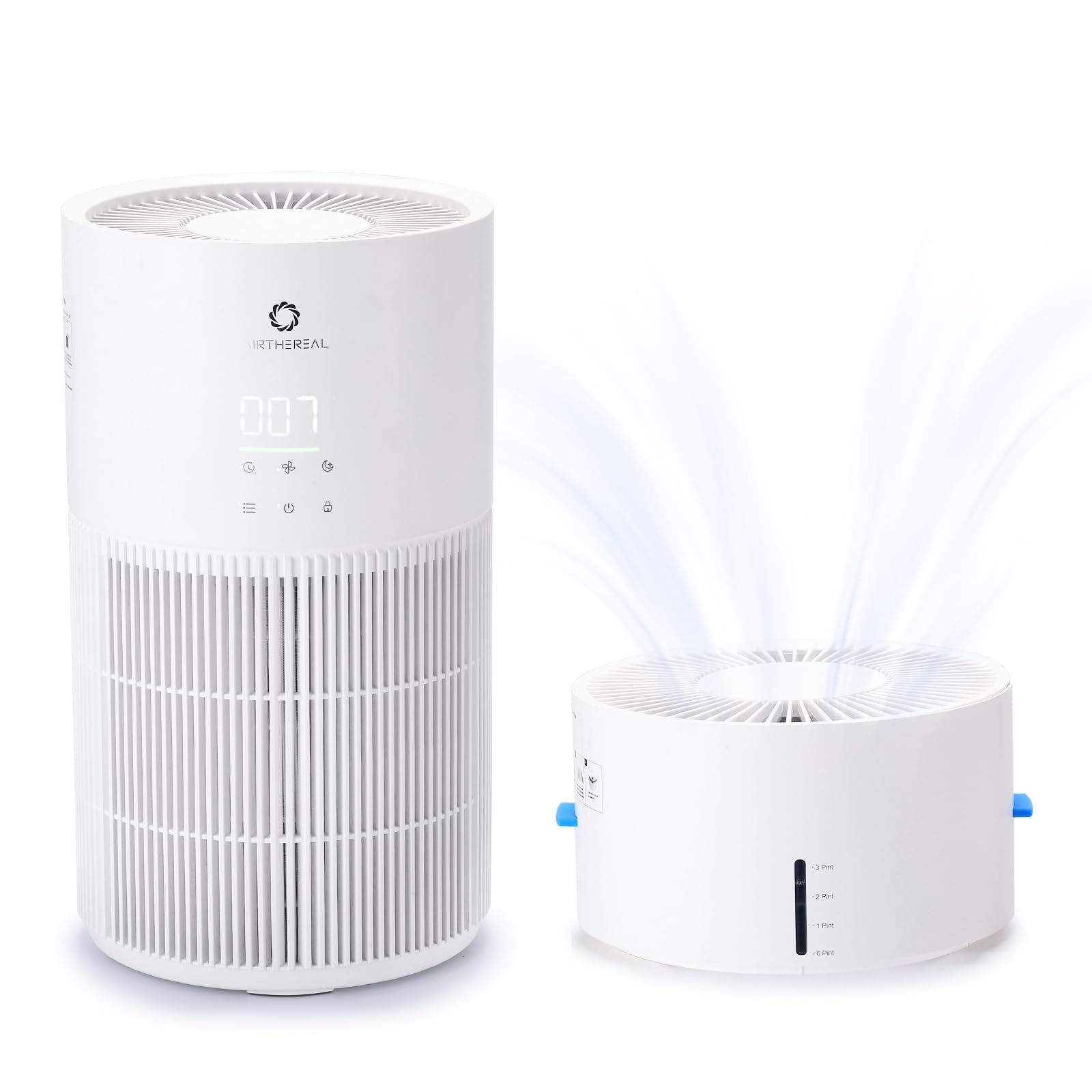Airthereal Wymienny zestaw filtrów do oczyszczacza powietrza AEH300 2 w 1 z nawilżaczem, zawiera 1 opakowanie filtra powietrza HEPA i 2-pak filtrów nawilżacza, zapewnia czyste powietrze i optymalne