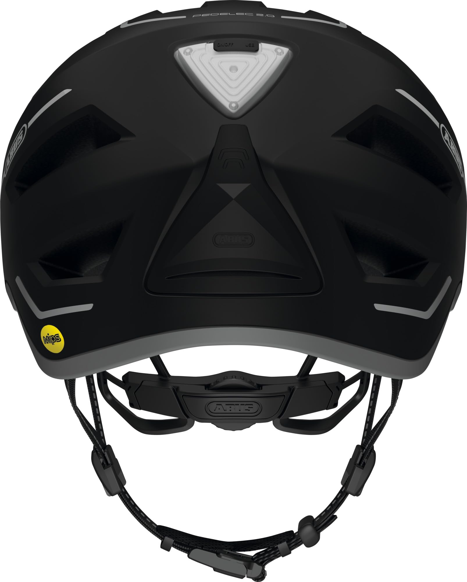 ABUS Pedelec 2.0 MIPS city - casco da bici con luce posteriore, visiera, parapioggia e protezione antiurto MIPS - per uomo e donna | Casco Unisex con MIPS, chiusura magnetica Fidlock, sistema Zoom Ace e luce LED a 180 gradi