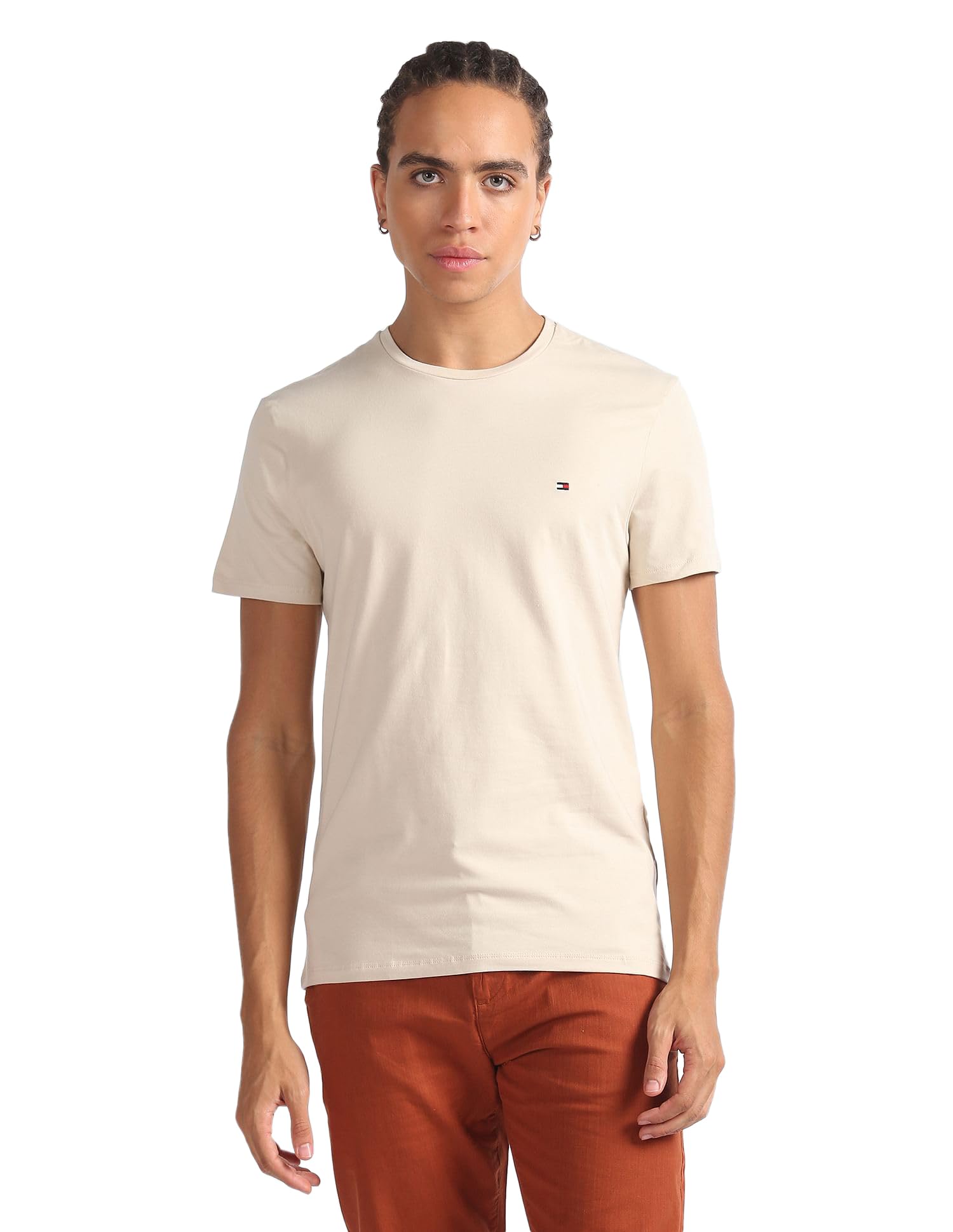 Tommy Hilfiger Men's Solid Slim Fit T-Shirt