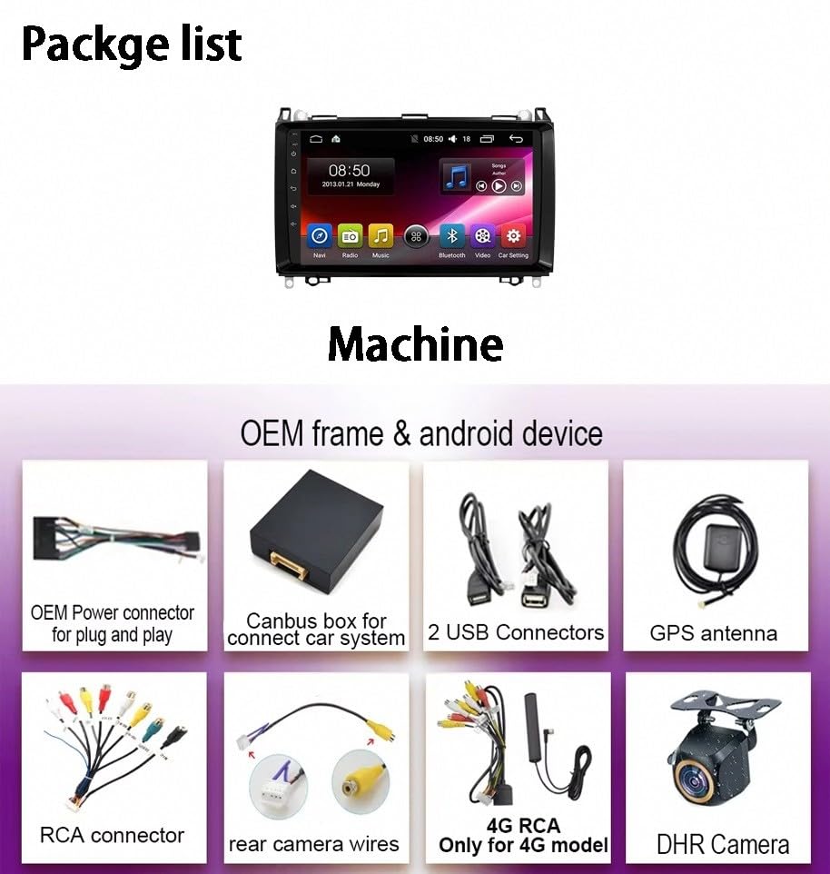 Radio de Coche Benz B-Class W245 Android Auto GPS Multimedia 3