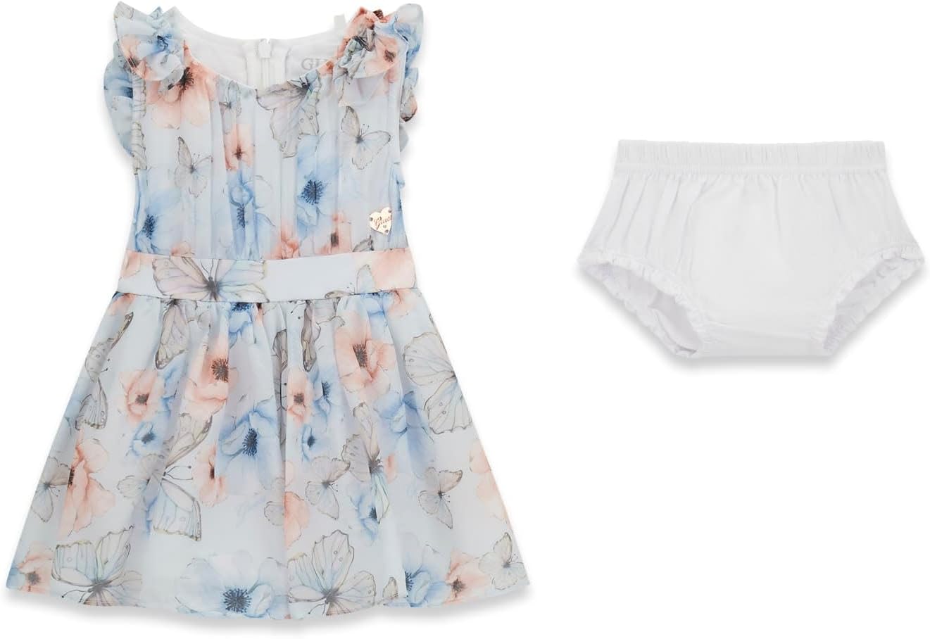 Guess Baby-Girls Set Chiffon Dress and Diaper Cover