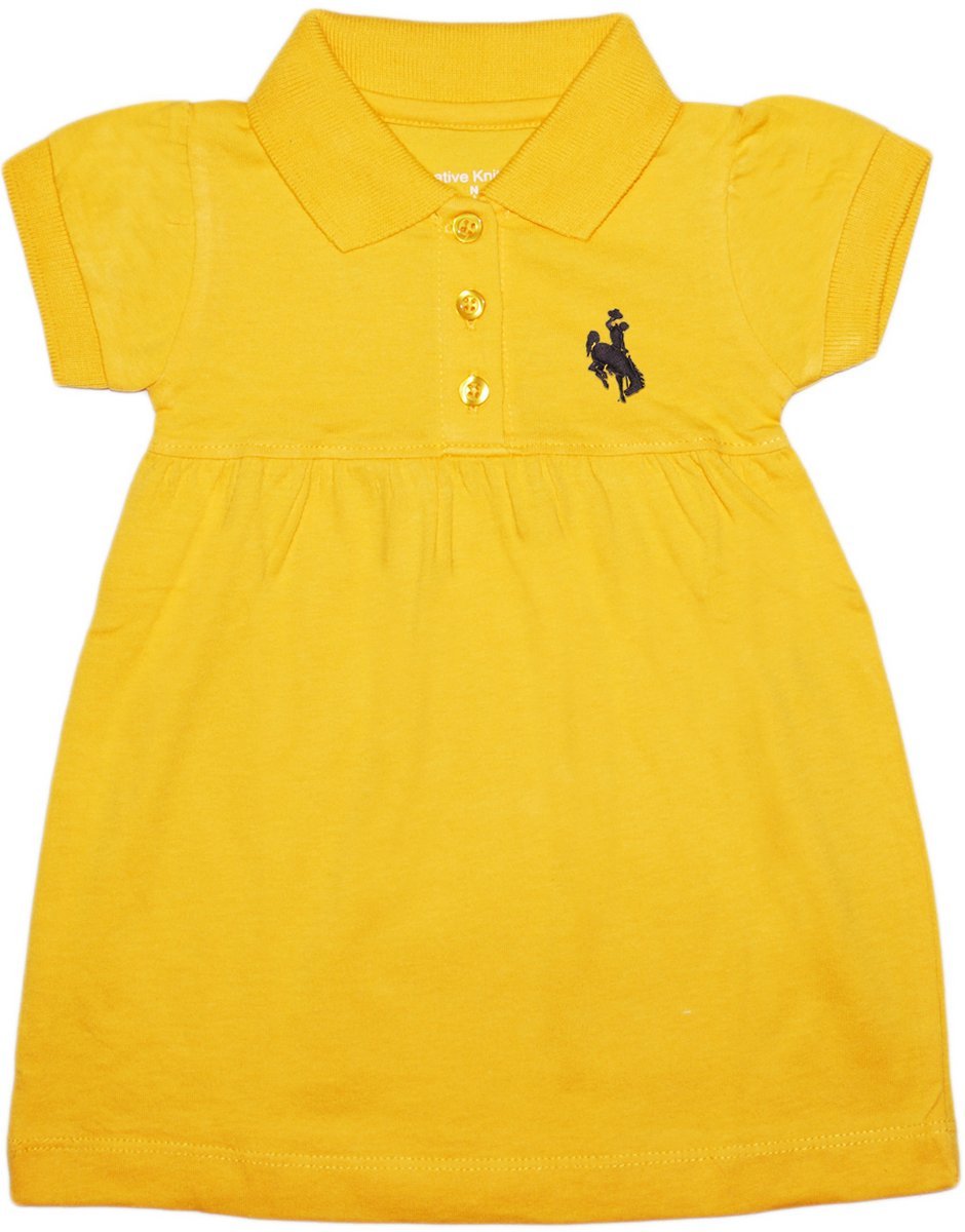 Creative Knitwear University of Wyoming Polo Dress/Bloomer Gold