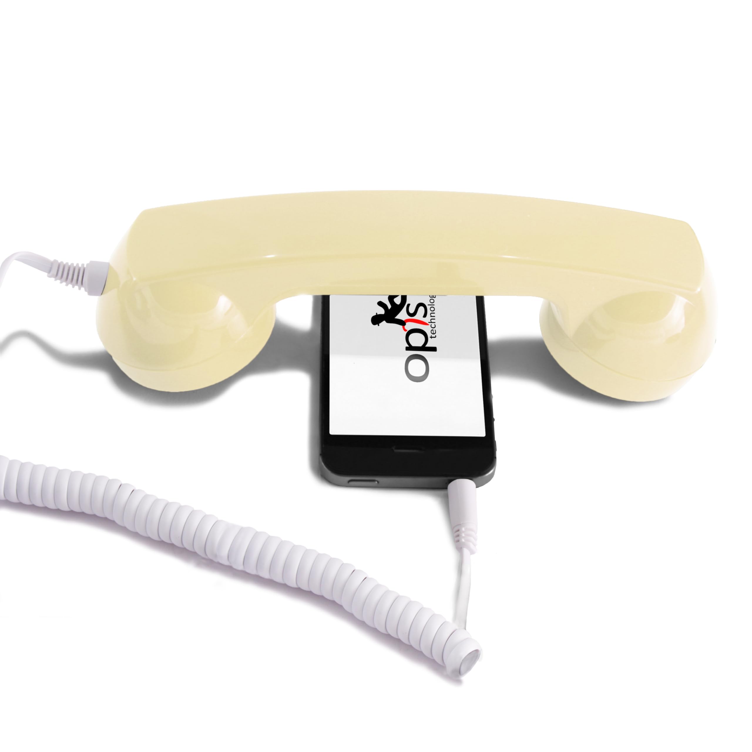 Retro Phone Handset/Mobile Receiver 60s Micro by Opis, Germany (Cream)