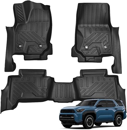 Miniatura 2 de Alfombrillas TPE para Piso y Maletero para Todo Clima para Toyota 4Runner Fuel 2025-2026 5 Asientos - Forros de Coche de Servicio Pesado