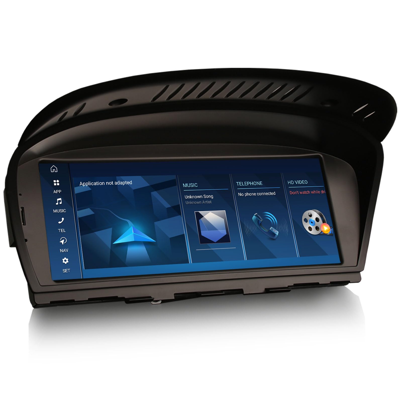 Erisin Qualcomm 8-Núcleo 8GB+128GB 8,8" Android 14 Radio Coche Pantalla Bluetooth para BMW Serie 3/5/6 E90 E91 E92 E93 E60 E61 E63 E64 CCC Navegador GPS CarPlay Android Auto DSP WiFi 4G Dab+ Canbus
