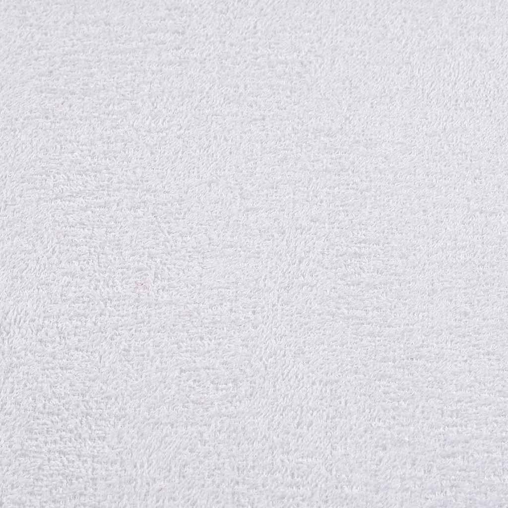 vidaXL Toallas de Invitados 10 uds 100% algodón Blanco 70x140cm 360gsm