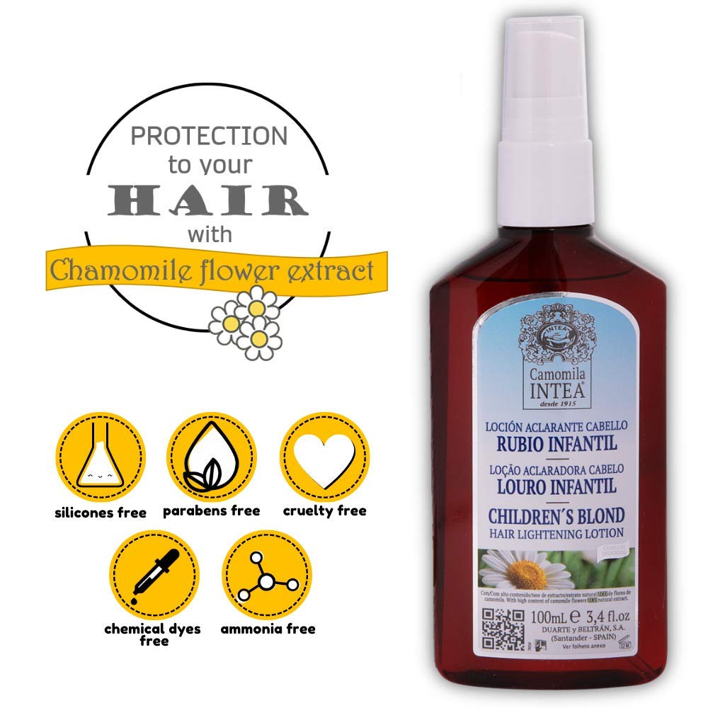 Camomila Intea Kids Hair Lightener Blonder Lightening Spray with