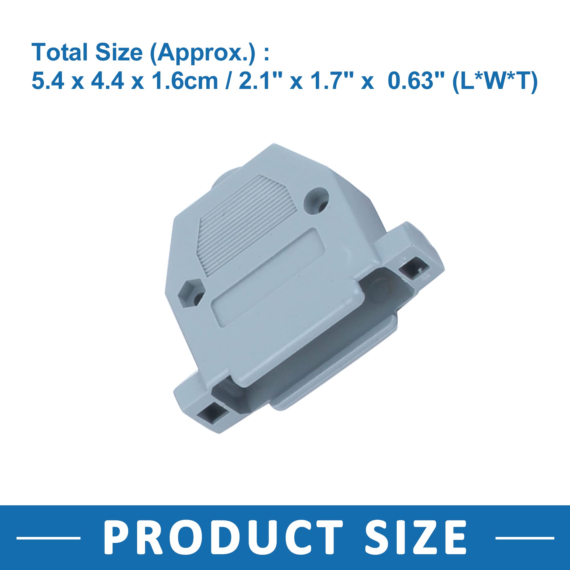 A ABSOPRO Serial Port D-Sub DB25 Hood Copertura Alloggiamento Custodia Plastica (Set da 10)