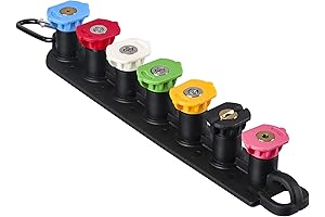 McKillan's Pressure Washer Nozzle Tips Set with Nozzle Holder, 7 Spray Nozzle...