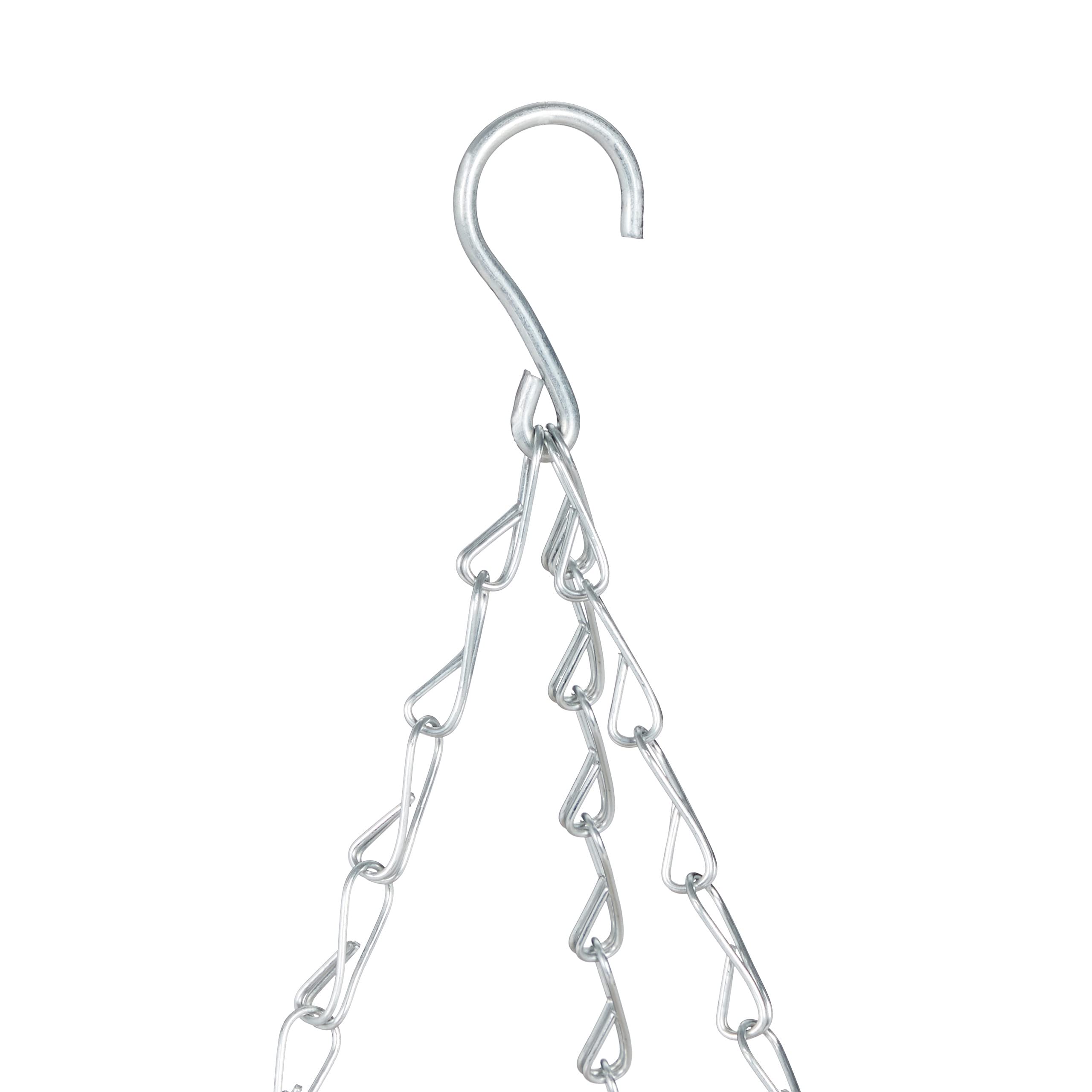 Mand met handvat plantenmand ovaal 26/24/20cm set van 3