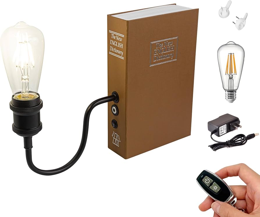 Kiven Cordless Table Lamp, 1-Light Rechargeable Bookshelf Lamp